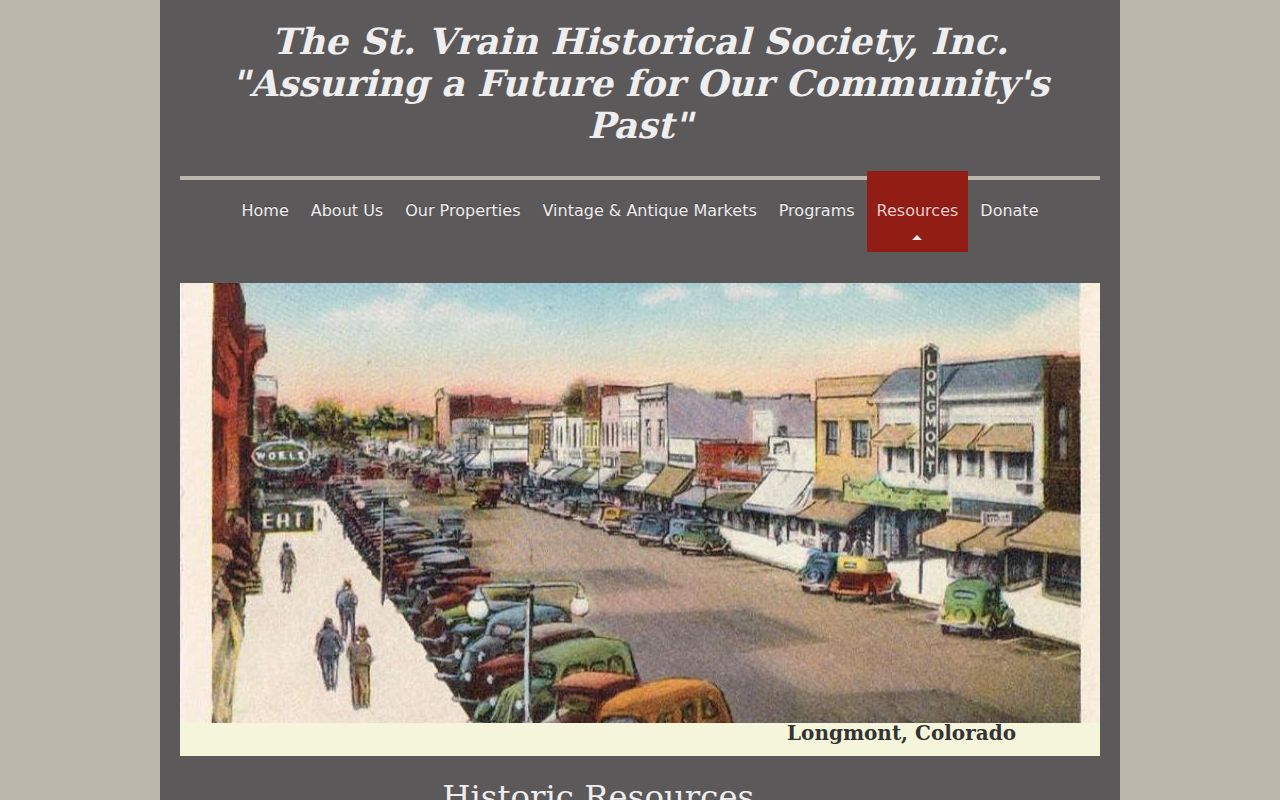 Longmont city directory St. Vrain historical research library