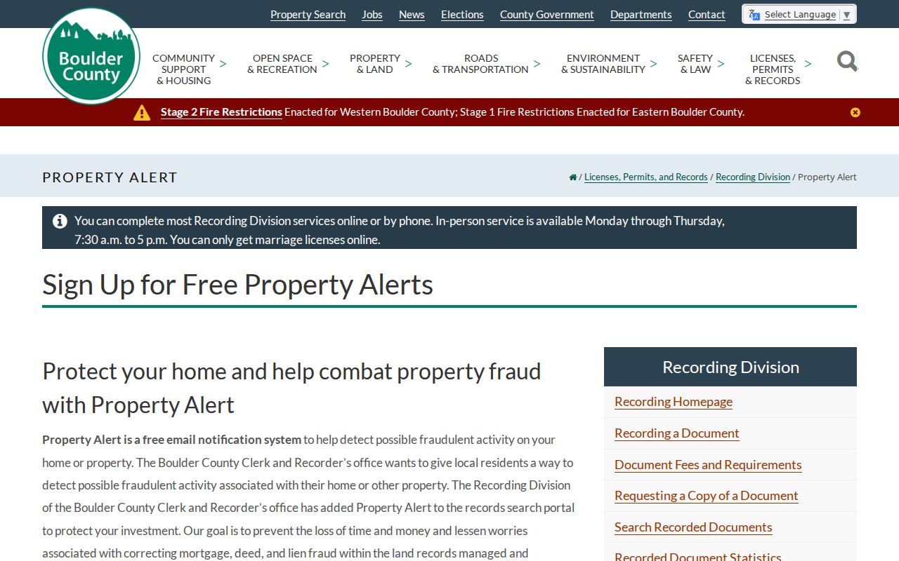 Longmont neighbors Boulder PropertyAlert