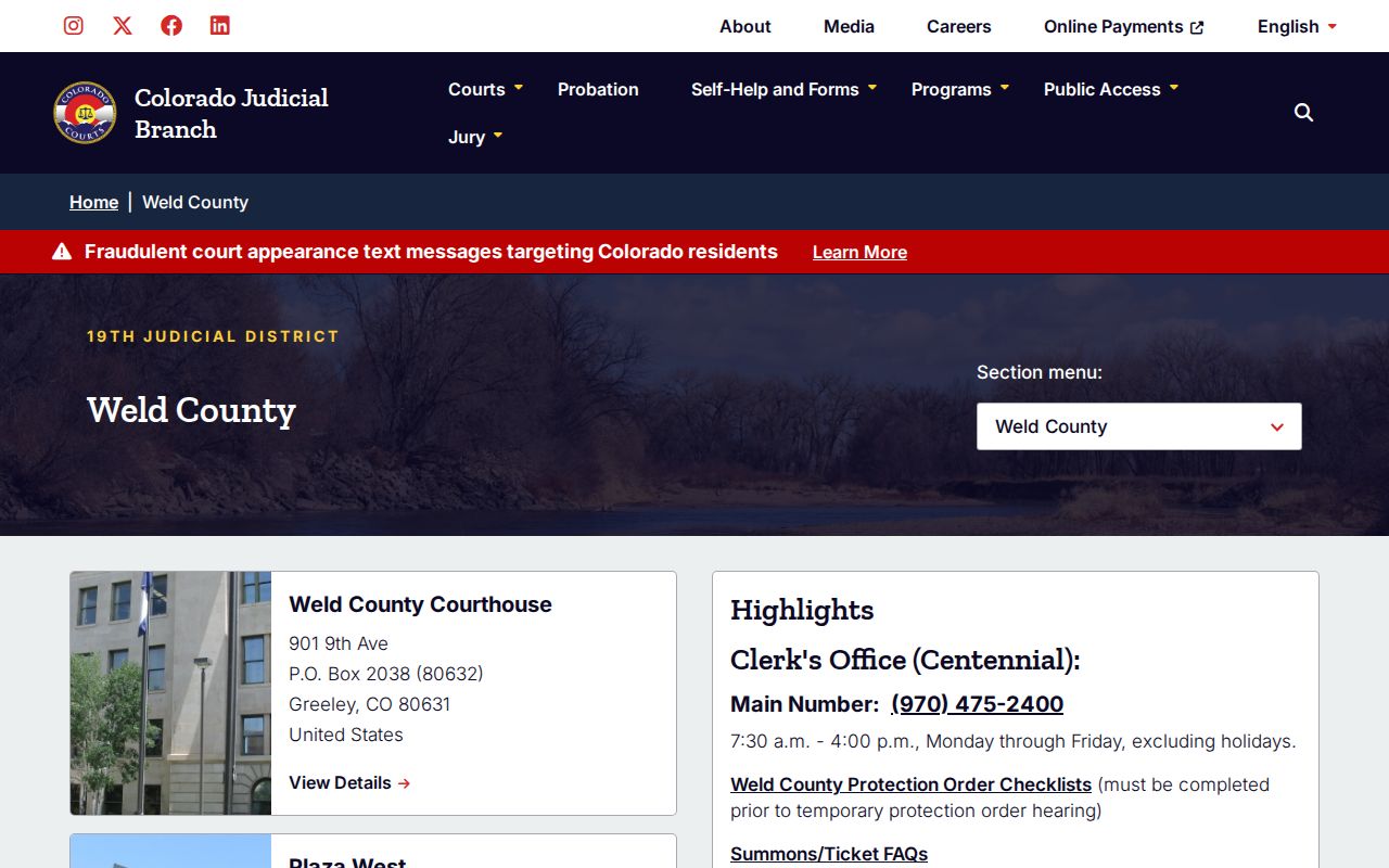 Longmont resident lookup Weld County court records